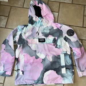 Dope Snow Blizzard W ski snow jacket 
Pink purple grey blot